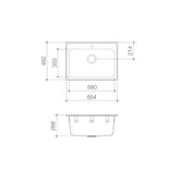 Caroma Luna 45 Litre Laundry